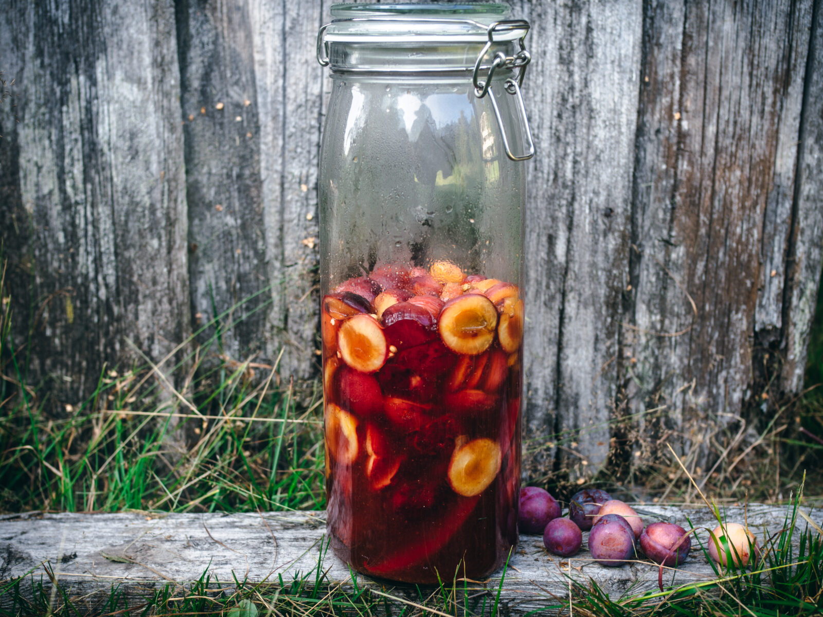 Spiced Pickled Plums