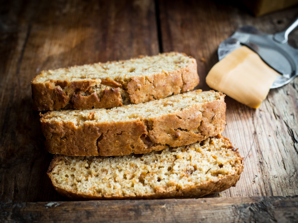 Brown Cheese, Honey and Rye Quick Bread