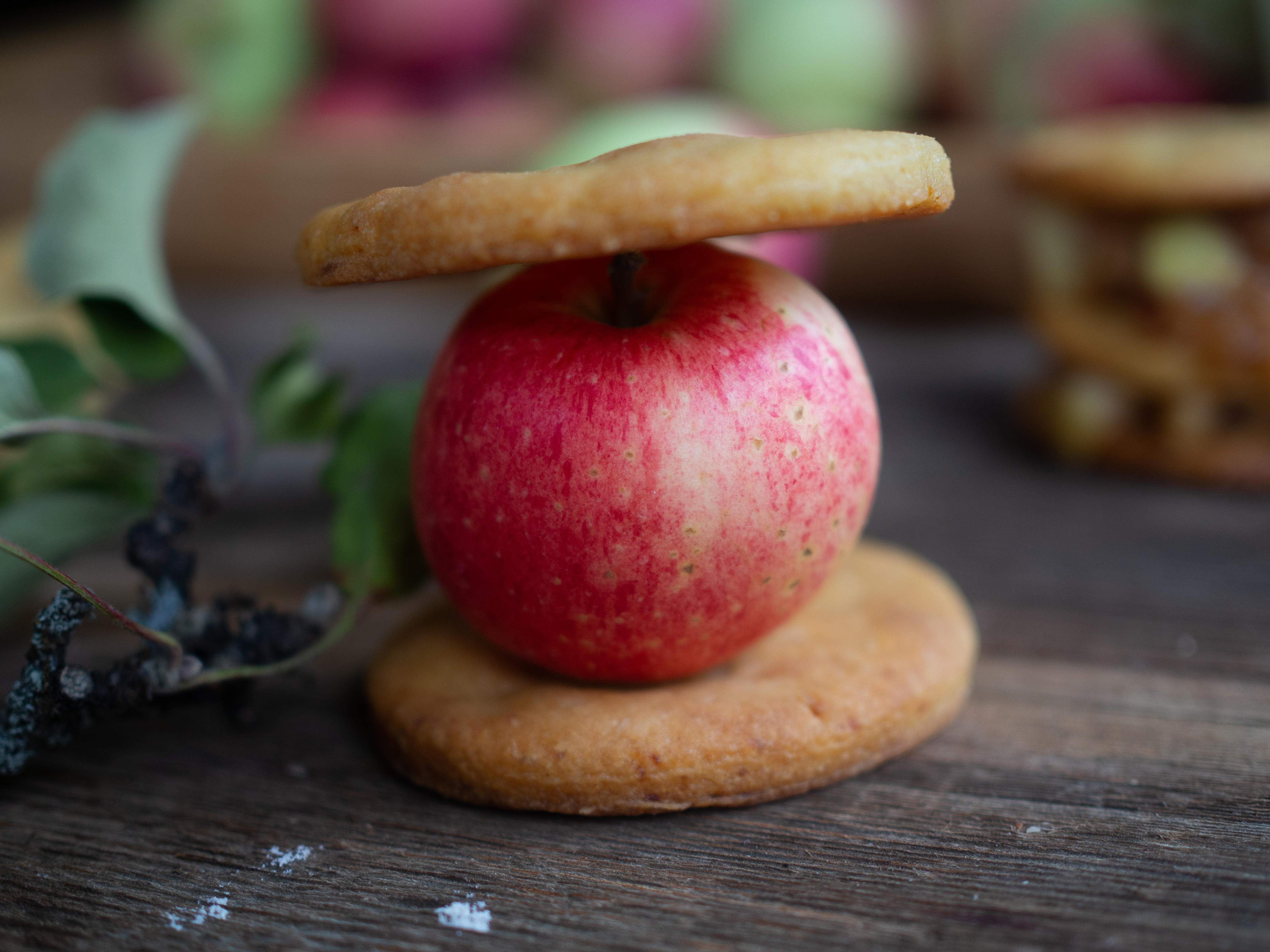 Potato Tarts with Spiced Stewed Apples (potet-terte)