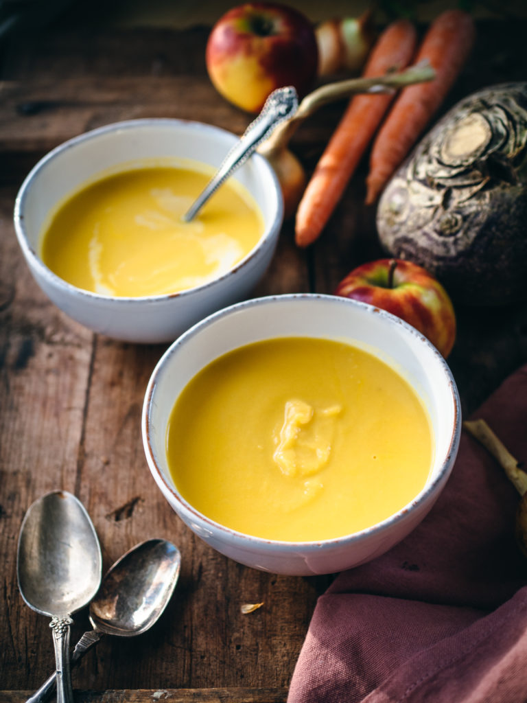 Rutabaga Apple Soup